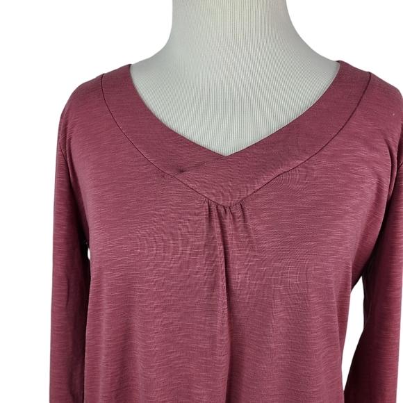 Kuhl long-sleeve v-neck mauve shirt women's size medium - Picture 3 of 15